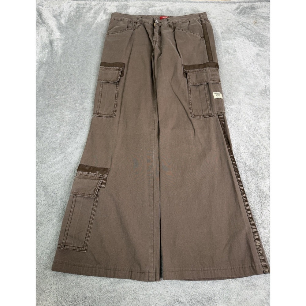 Vintage Y2K Union Bay Cargo Pants Women's Size 11 Brown Baggy Low Rise